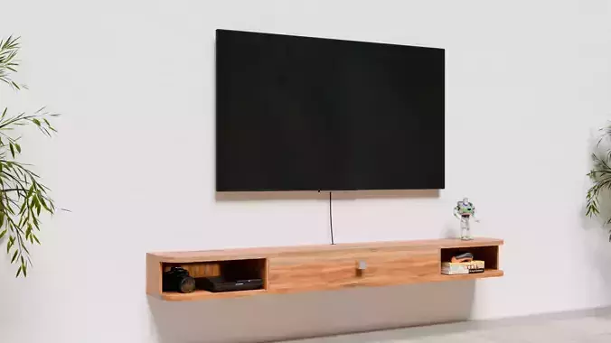 Floating Tv shelf M3 3D model