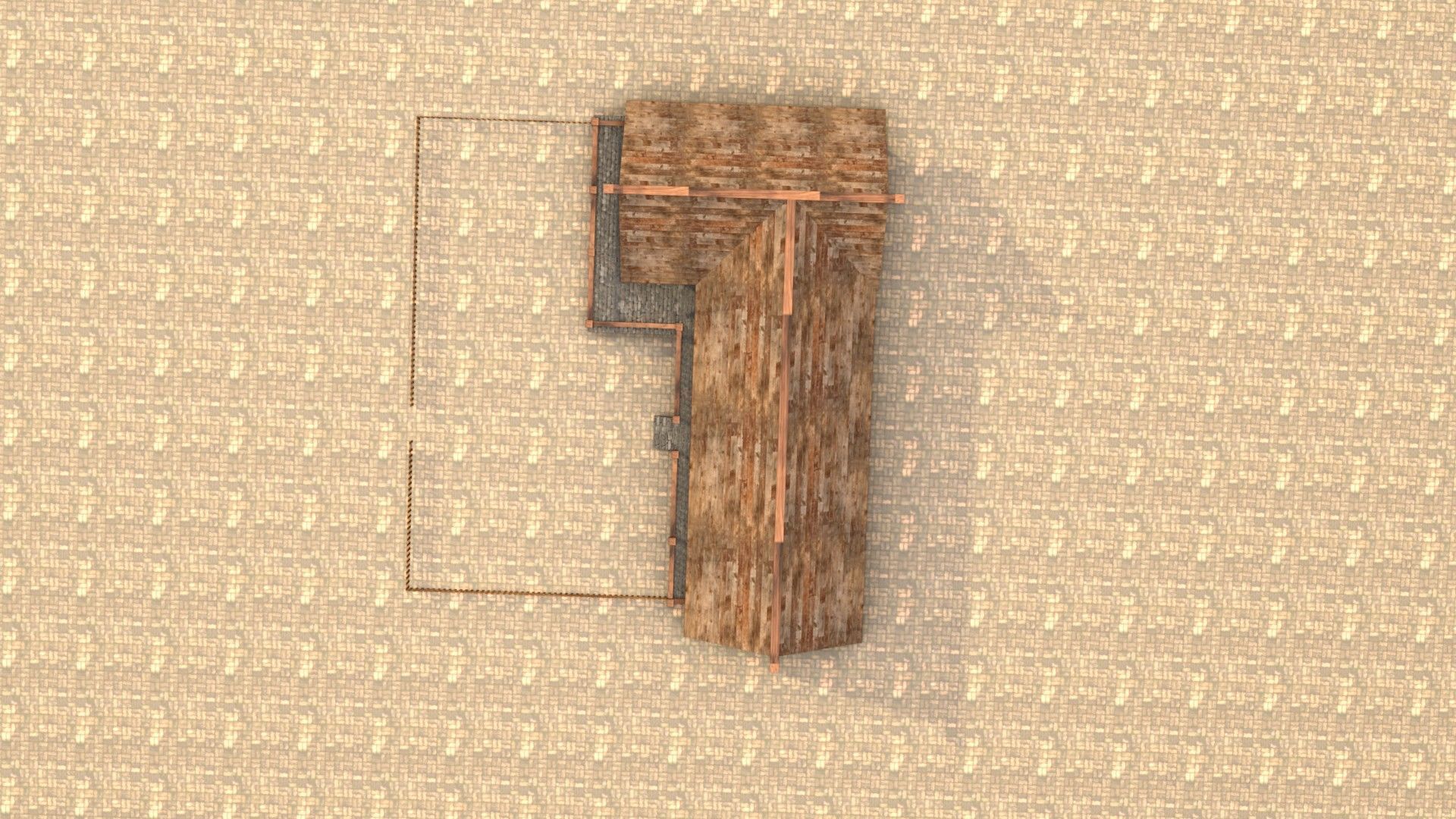 Game-ready medieval stable house Low-poly 3D model_14