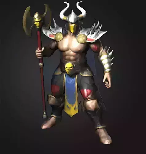 Shao kahn mortal kombat art