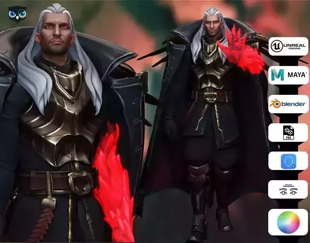 Swain league of legends Low-poly 3D model Swain league of legends Low-poly 3D model