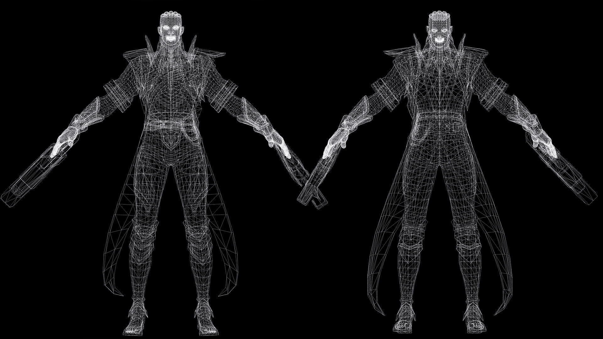 lucian league of legends Low-poly 3D model_21