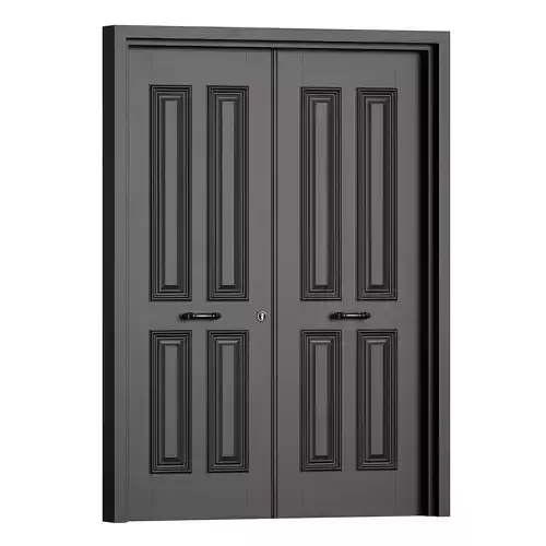 Entrance doors Wooden classic double door