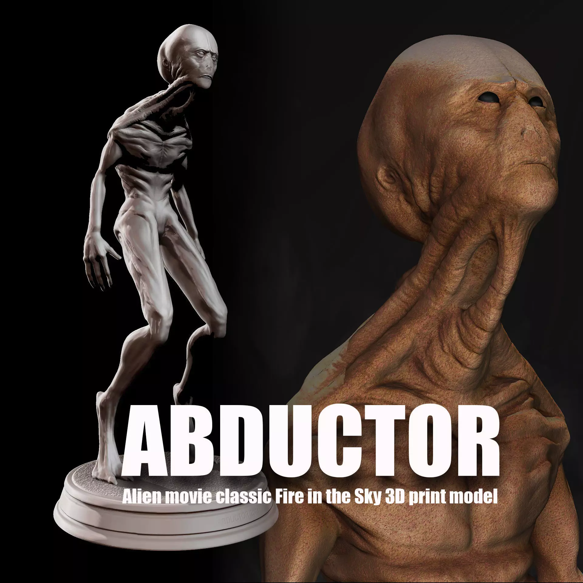 Abductor - Alien movie classic Fire in the Sky 3D print model_0