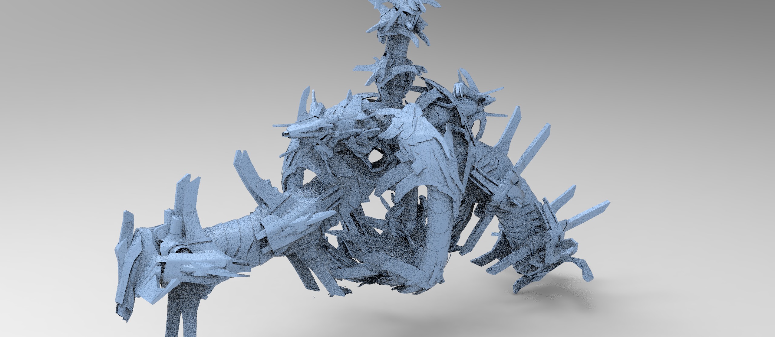 Transformer tail architecture collection 1 Low-poly 3D model_8