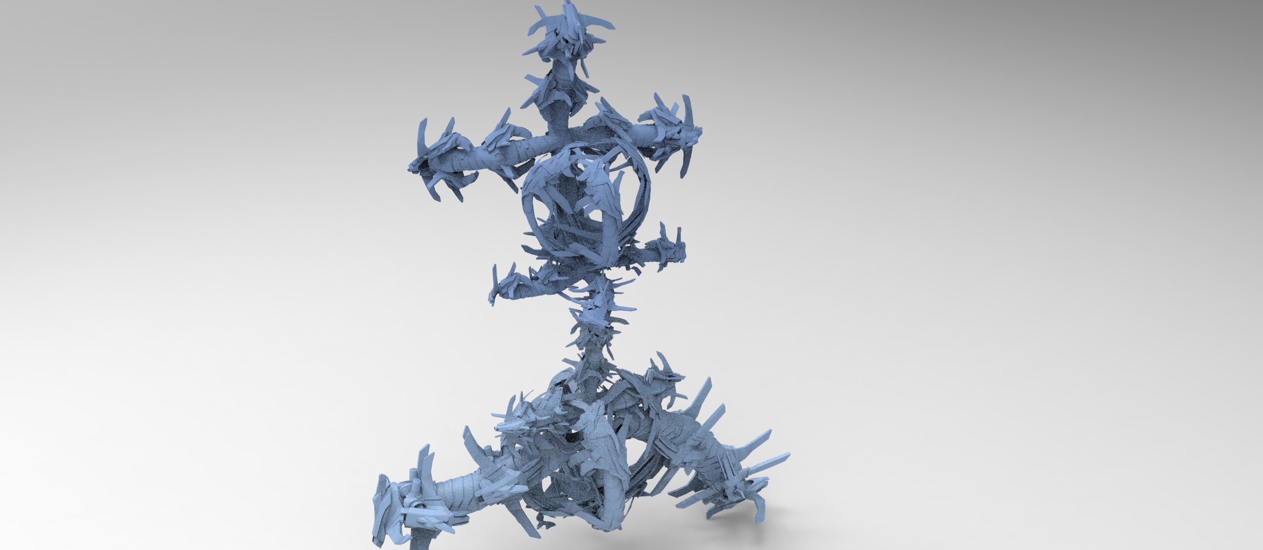 Transformer tail architecture collection 1 Low-poly 3D model_4