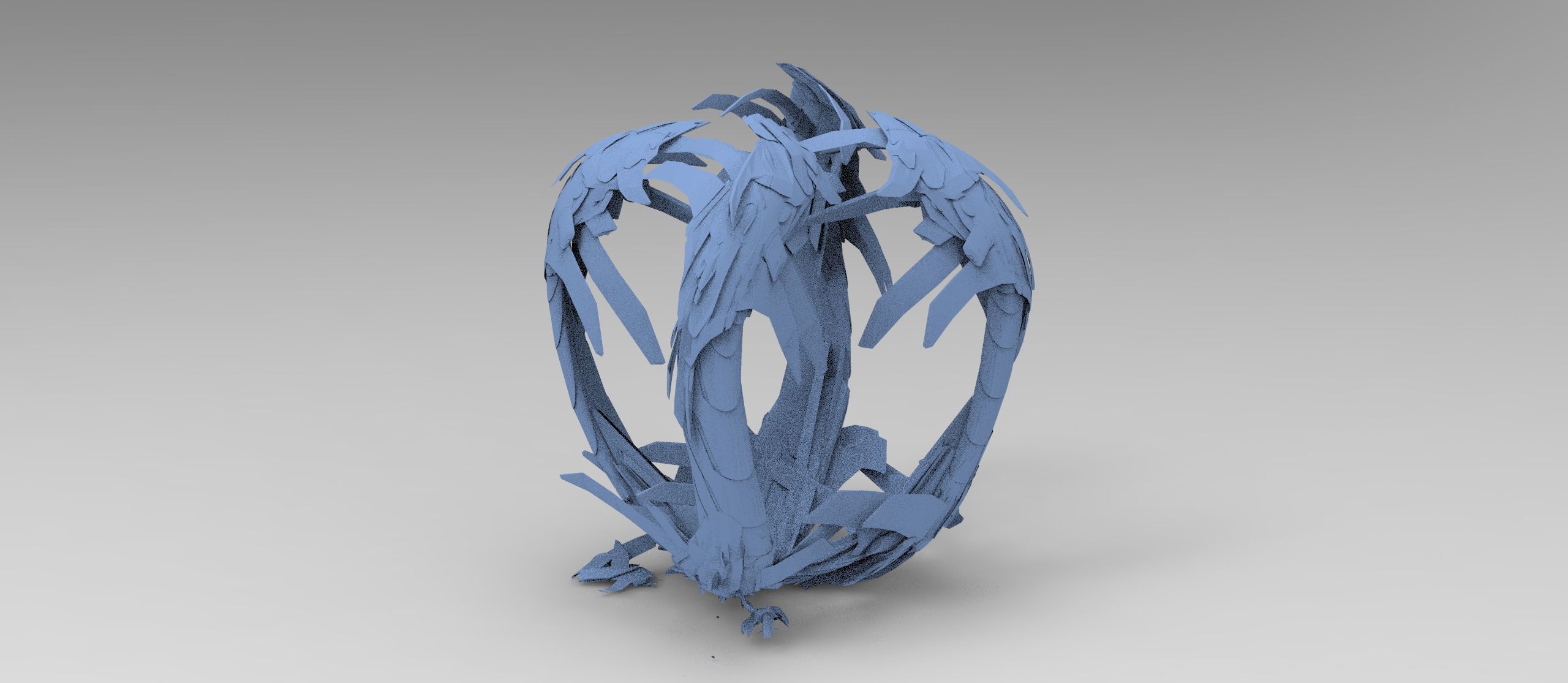 Transformer tail architecture collection 1 Low-poly 3D model_3