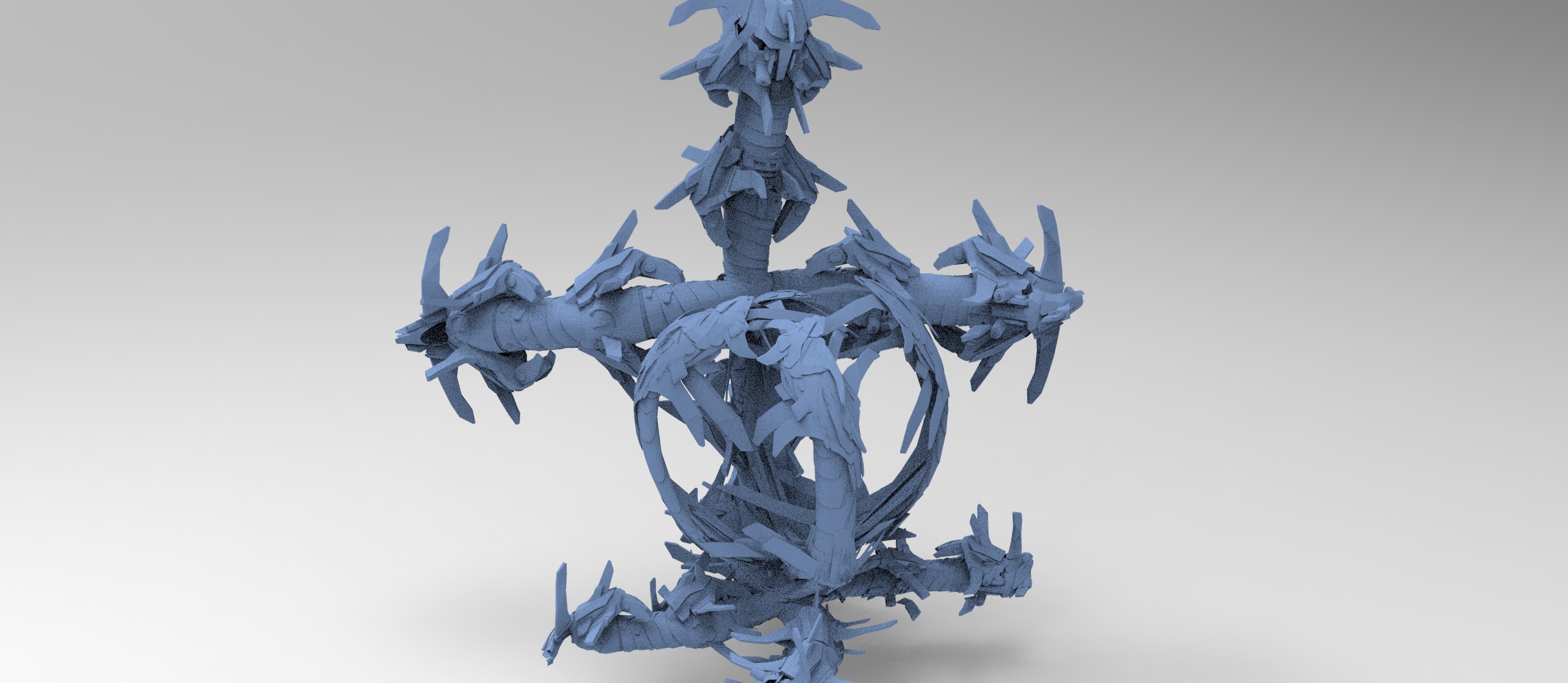 Transformer tail architecture collection 1 Low-poly 3D model_6