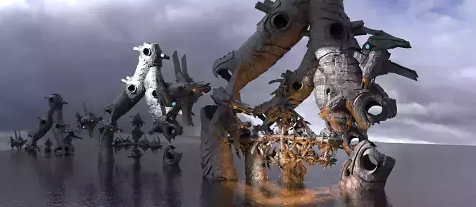 Transformer mech debris station array collection part 1 