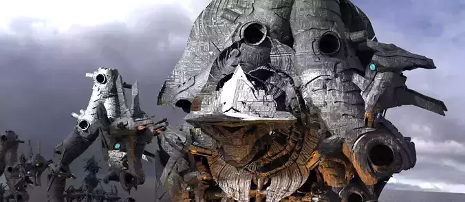 Transformer colossal structure city