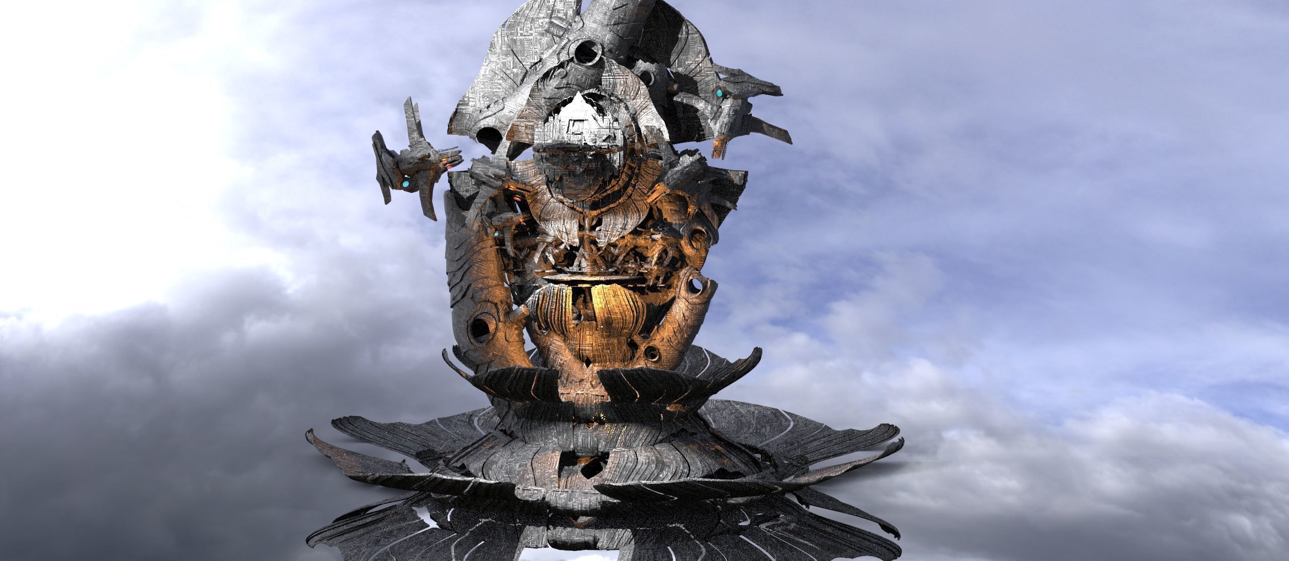 Transformer mech debris station array 6  3D model_1