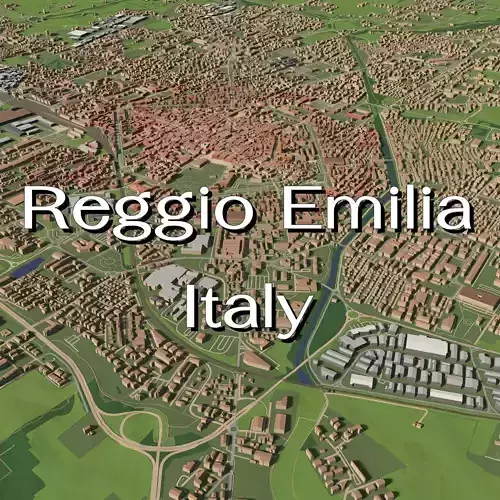 Reggio Emilia Italy - city and urban 3D model