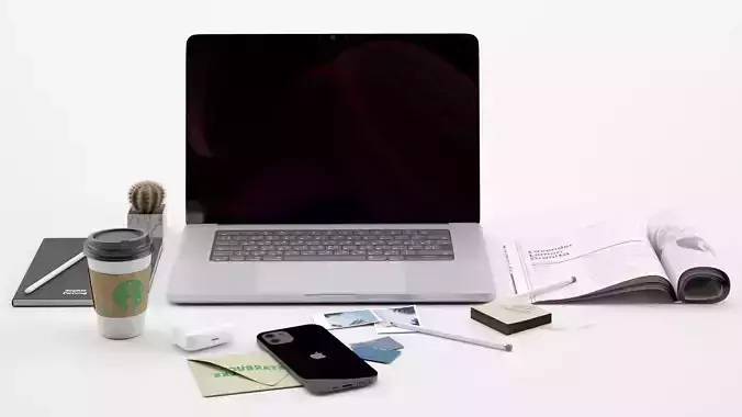 Decorative Set on The Desktop