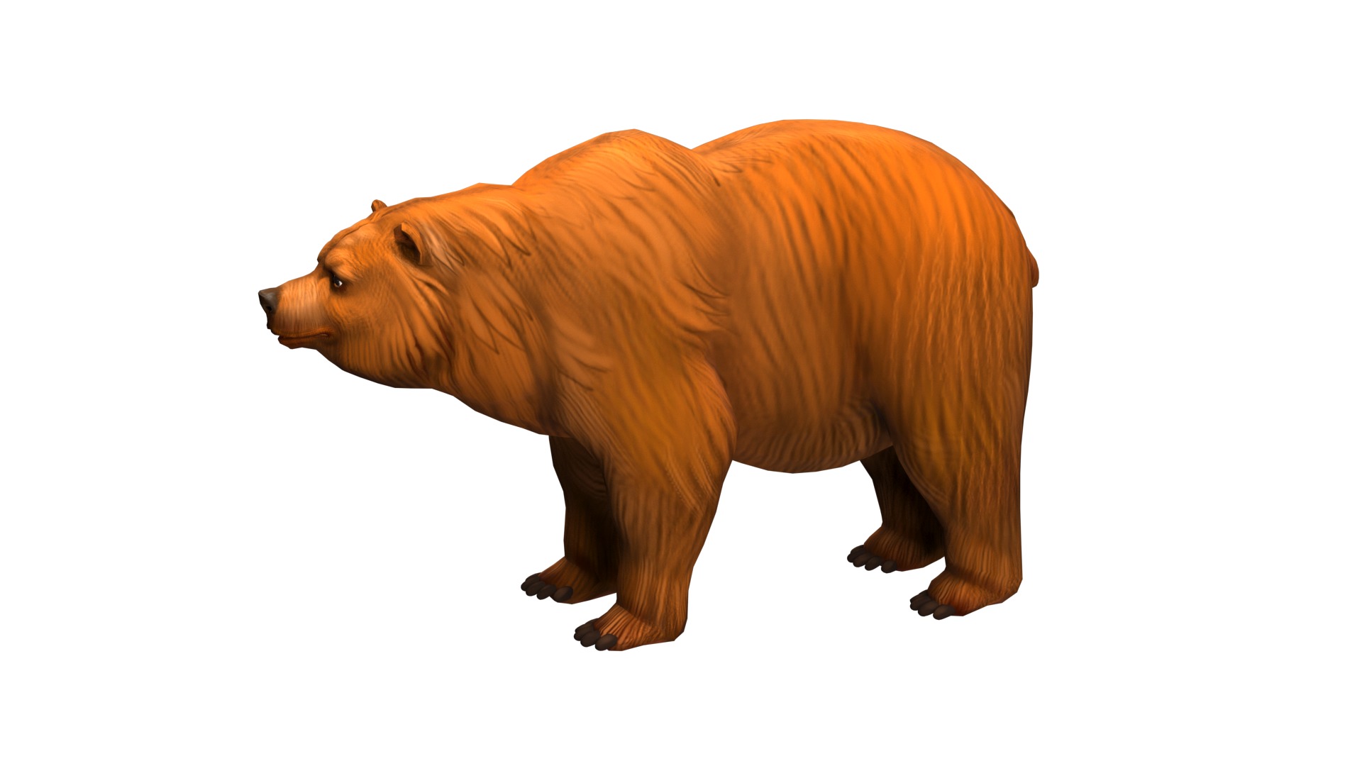 bear  rig  high-poly  textured  3D model_3