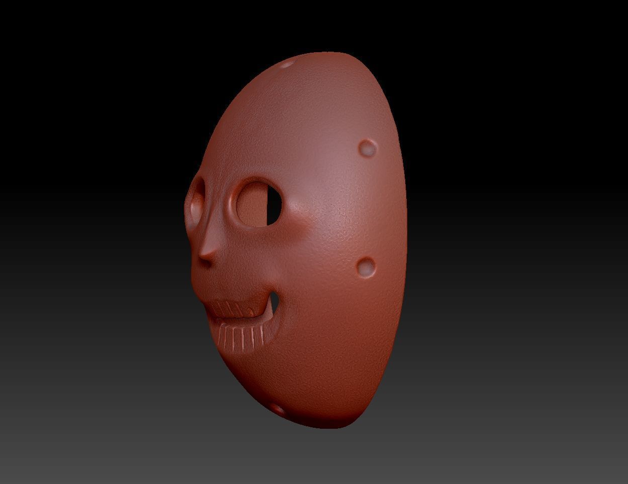 Nahal Hemar Mask - the oldest masks in the world 3D print model_1