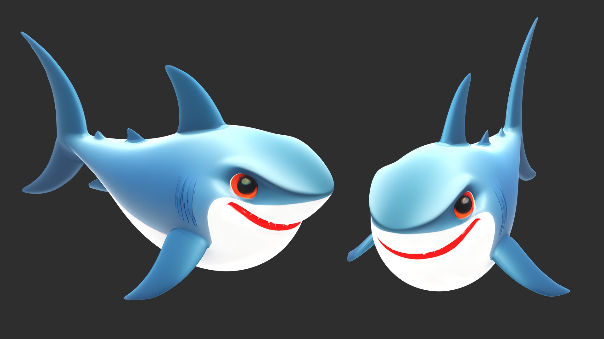 Stylized Animals Pack Rigged Game Animation Ready Low-poly 3D model_10