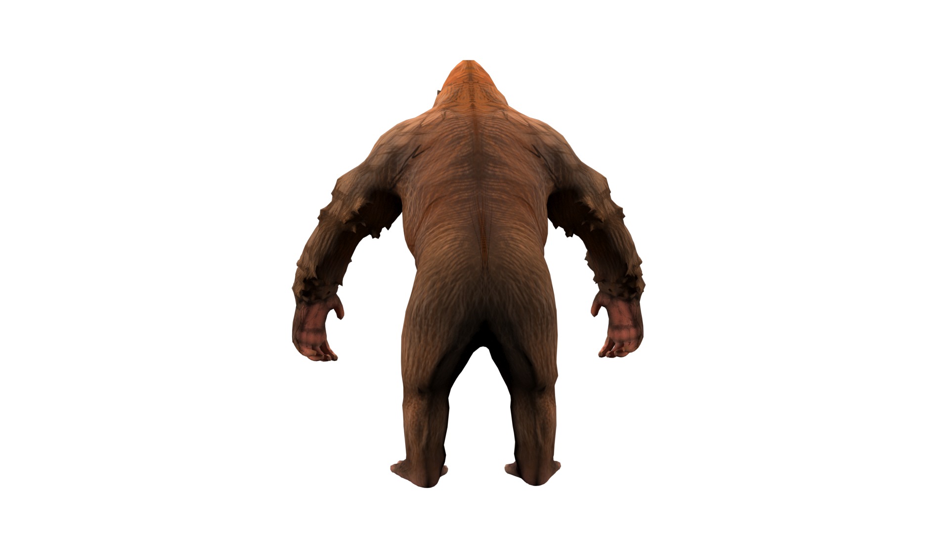 gorilla  rig  high-poly  textured 3D model_7