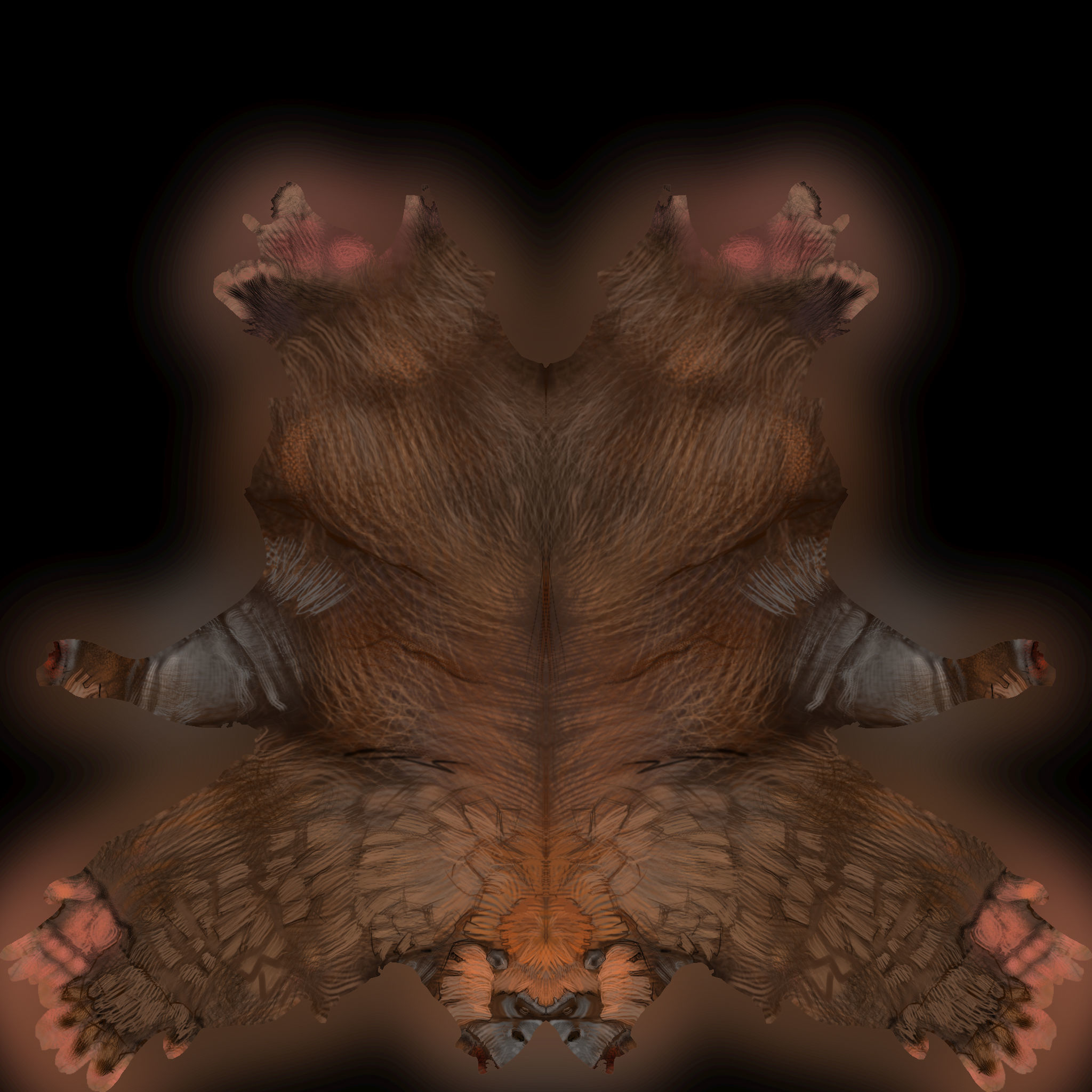 gorilla  rig  high-poly  textured 3D model_13