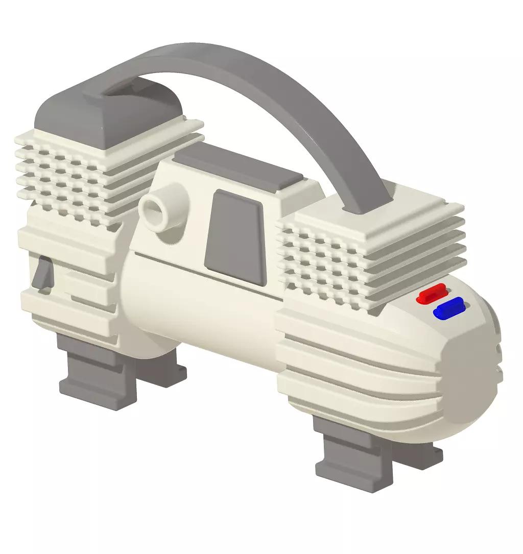 Auto Air Compressor 3D print model_0