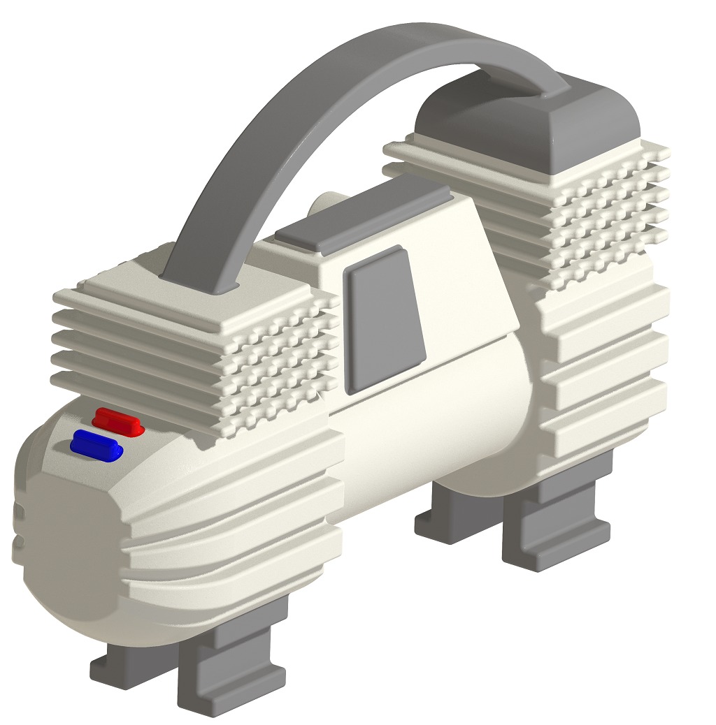 Auto Air Compressor 3D print model_1