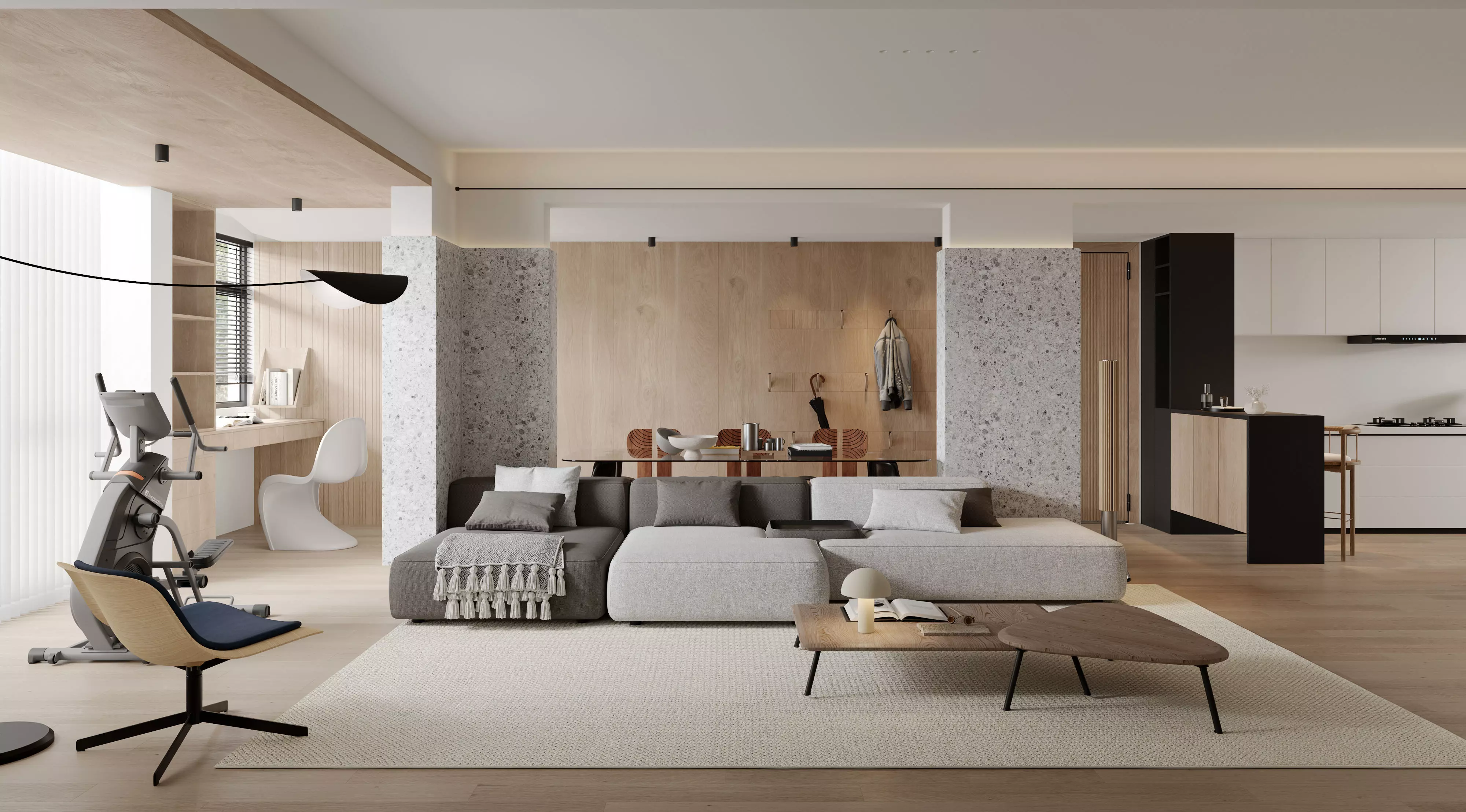 apartment interior scenes 3D model