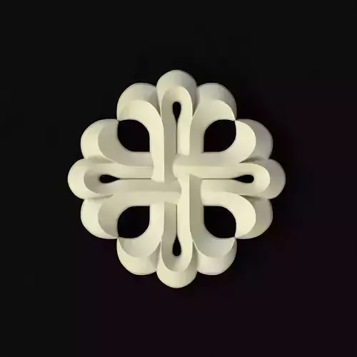 Central decor ornament for furniture Free 3D model