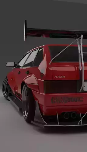 Samara RED Free low-poly 3D model