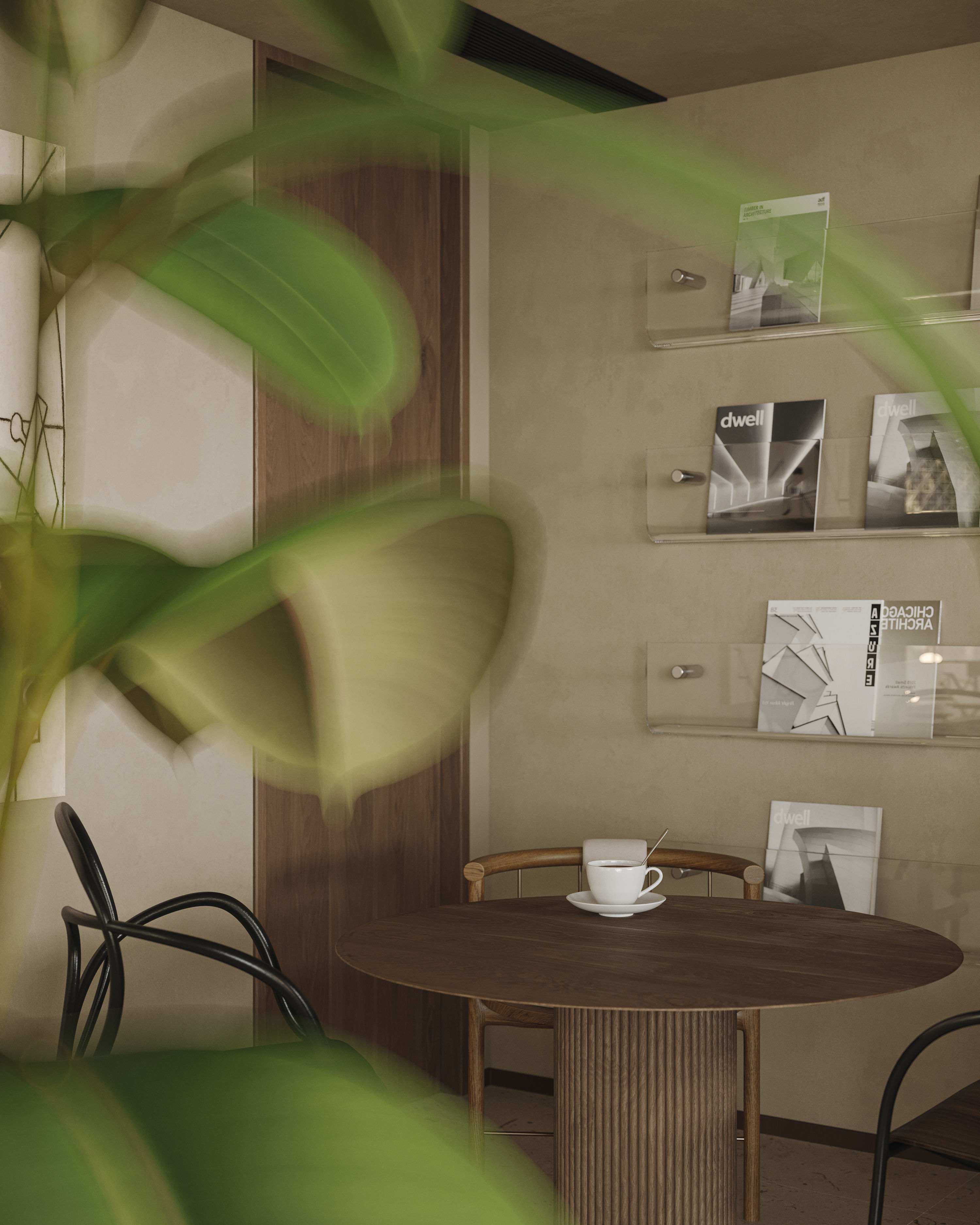 restaurant cafe  interior   3D model_13