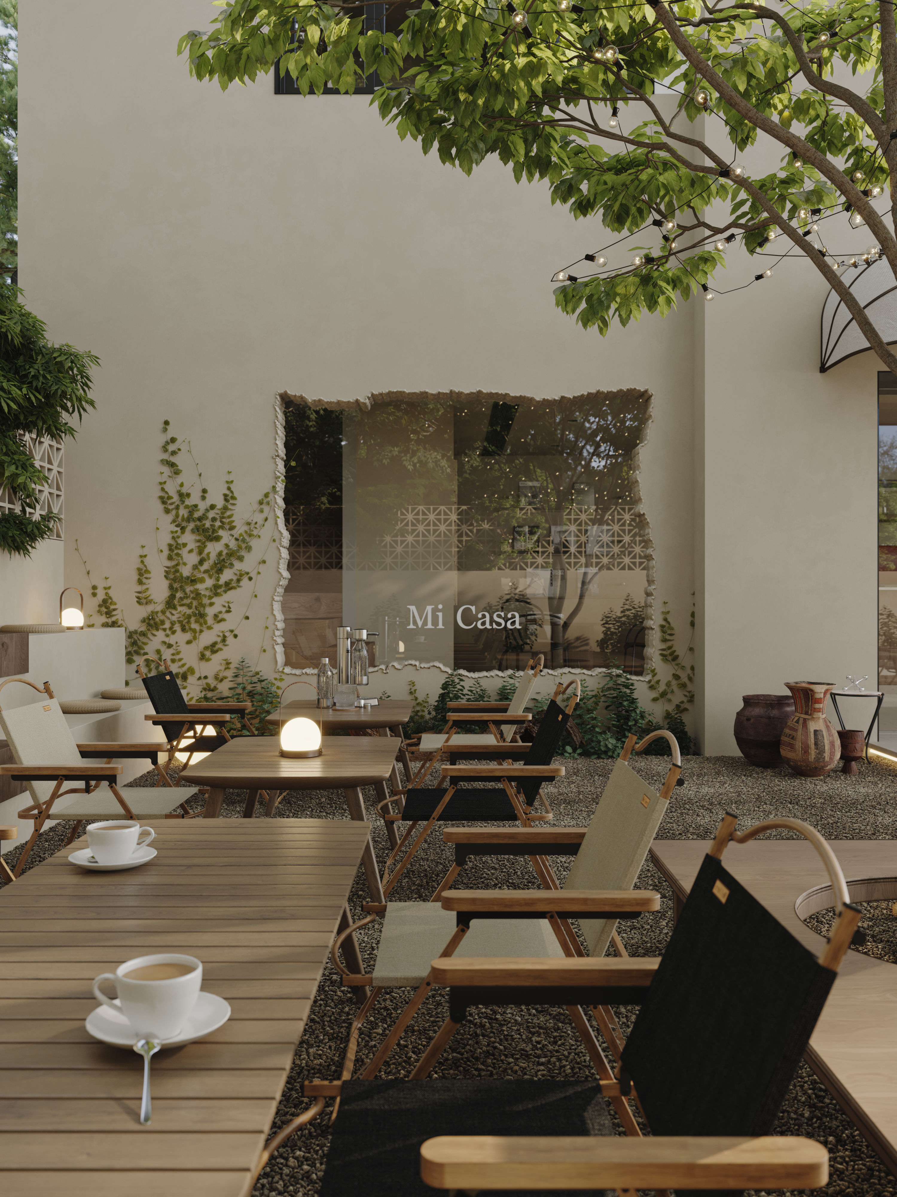 restaurant cafe  interior   3D model_11