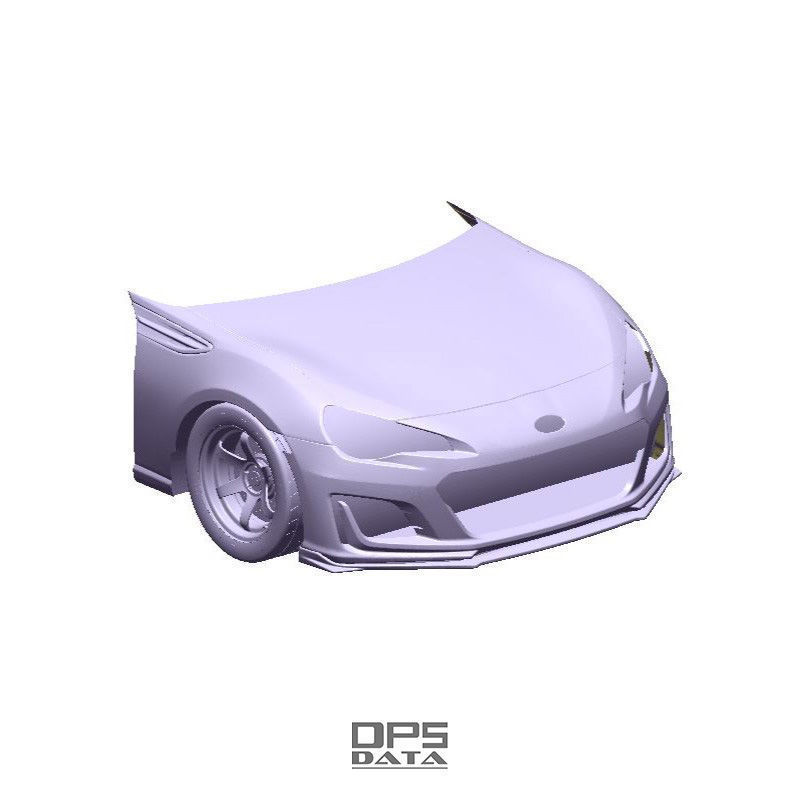 BRZ ZC6 Front Exterior Mesh Model - 3D Laser-Scanned 3D model_1