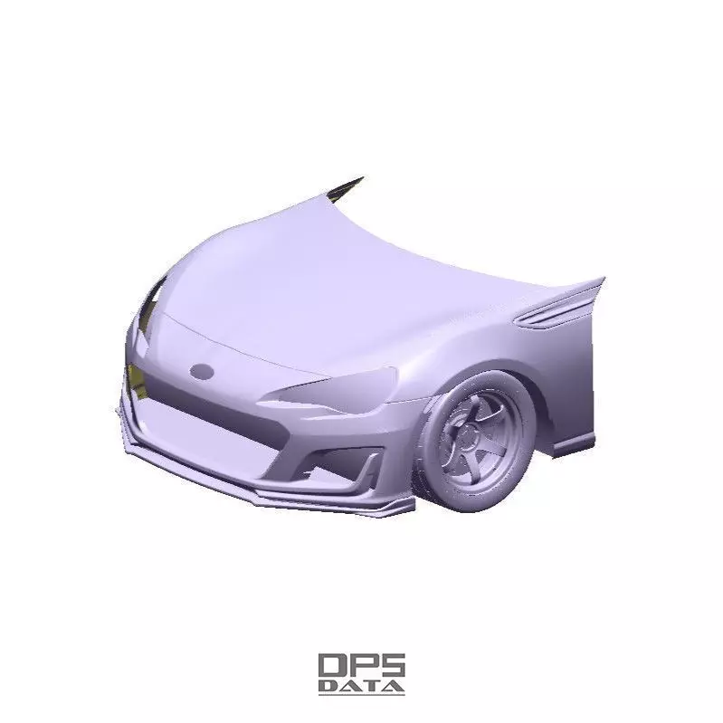 BRZ ZC6 Front Exterior Mesh Model - 3D Laser-Scanned 3D model_0