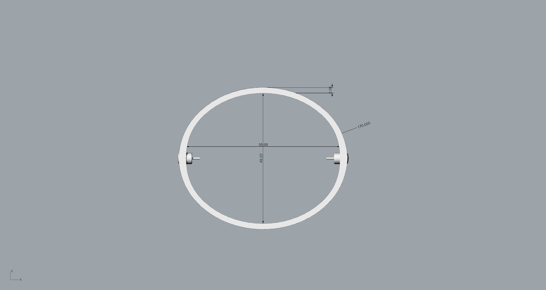 Screw Bracelet 170mm 3D print model_7