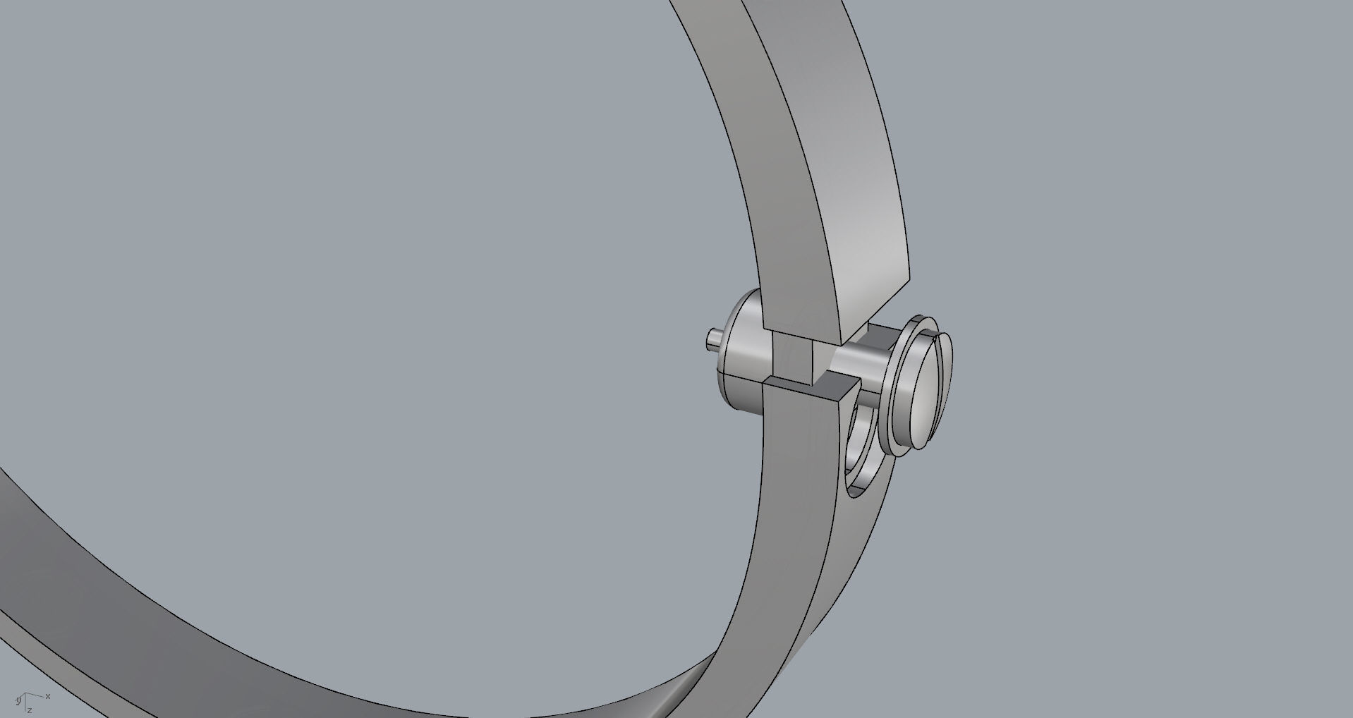 Screw Bracelet 170mm 3D print model_10