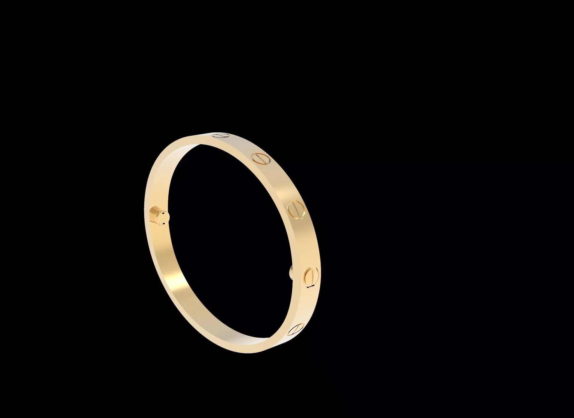 Screw Bracelet 170mm 3D print model_0