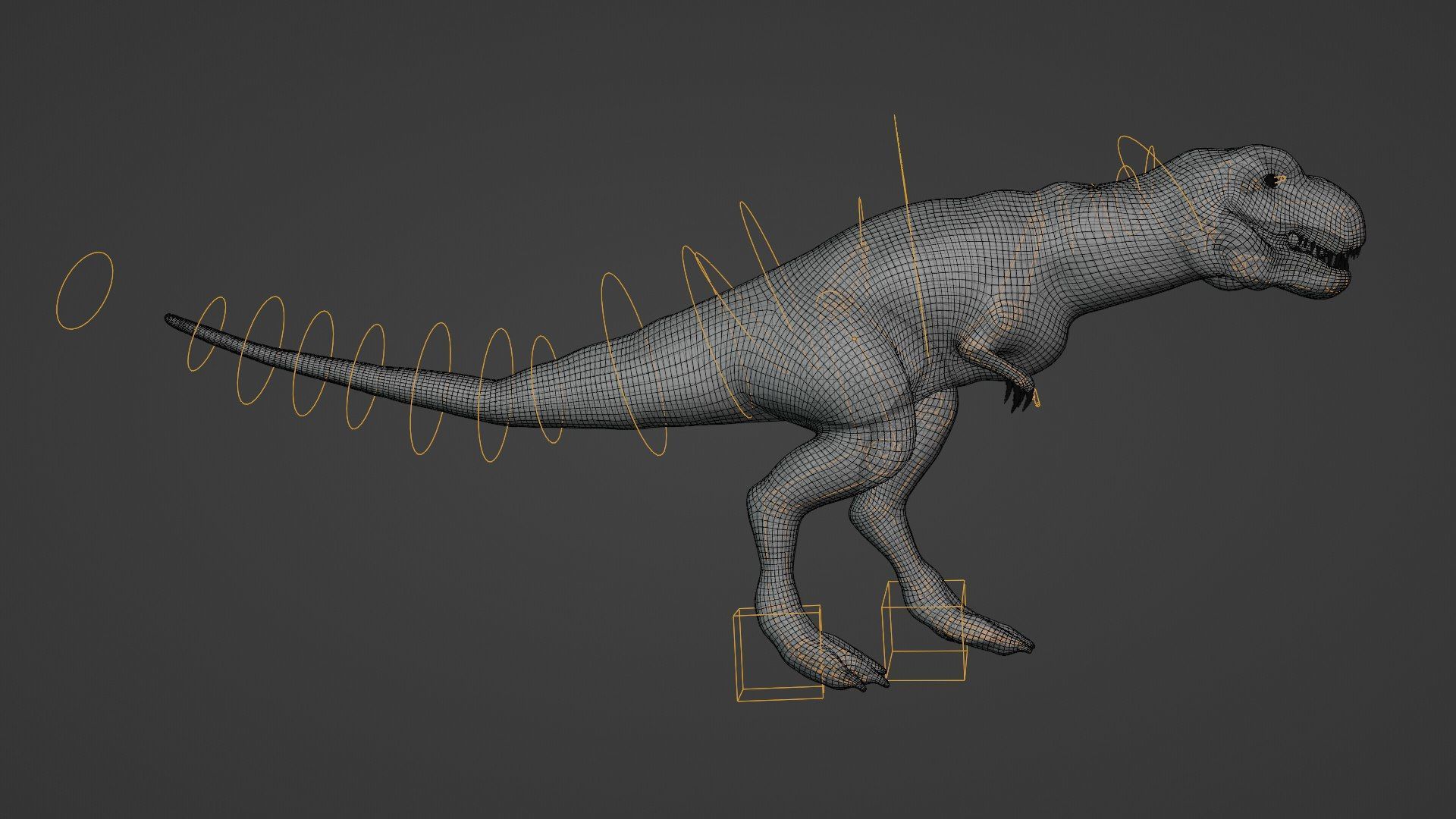 T- rex dino Low-poly 3D model_1