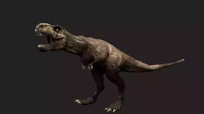 T- rex dino Low-poly 3D model