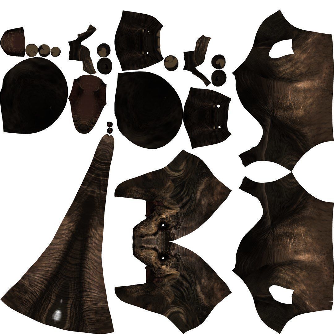 T- rex dino Low-poly 3D model_6