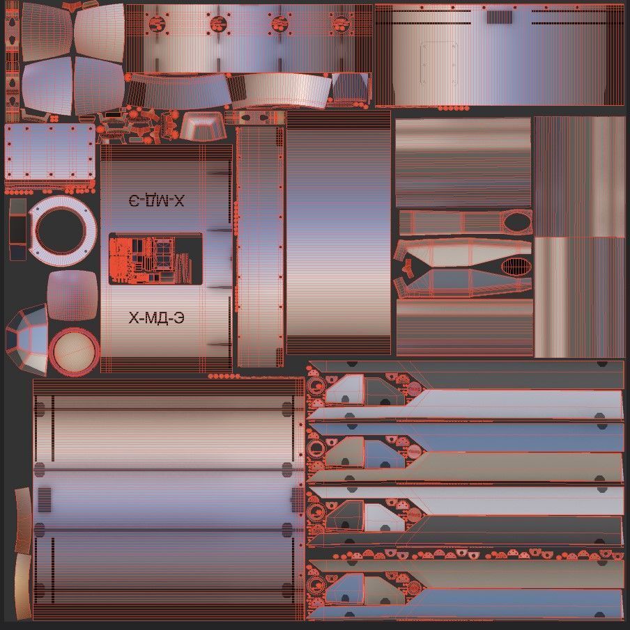Kh-MD-E short-range cruise missile 3D model_19