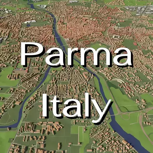 Parma Italy - city and urban 3D model