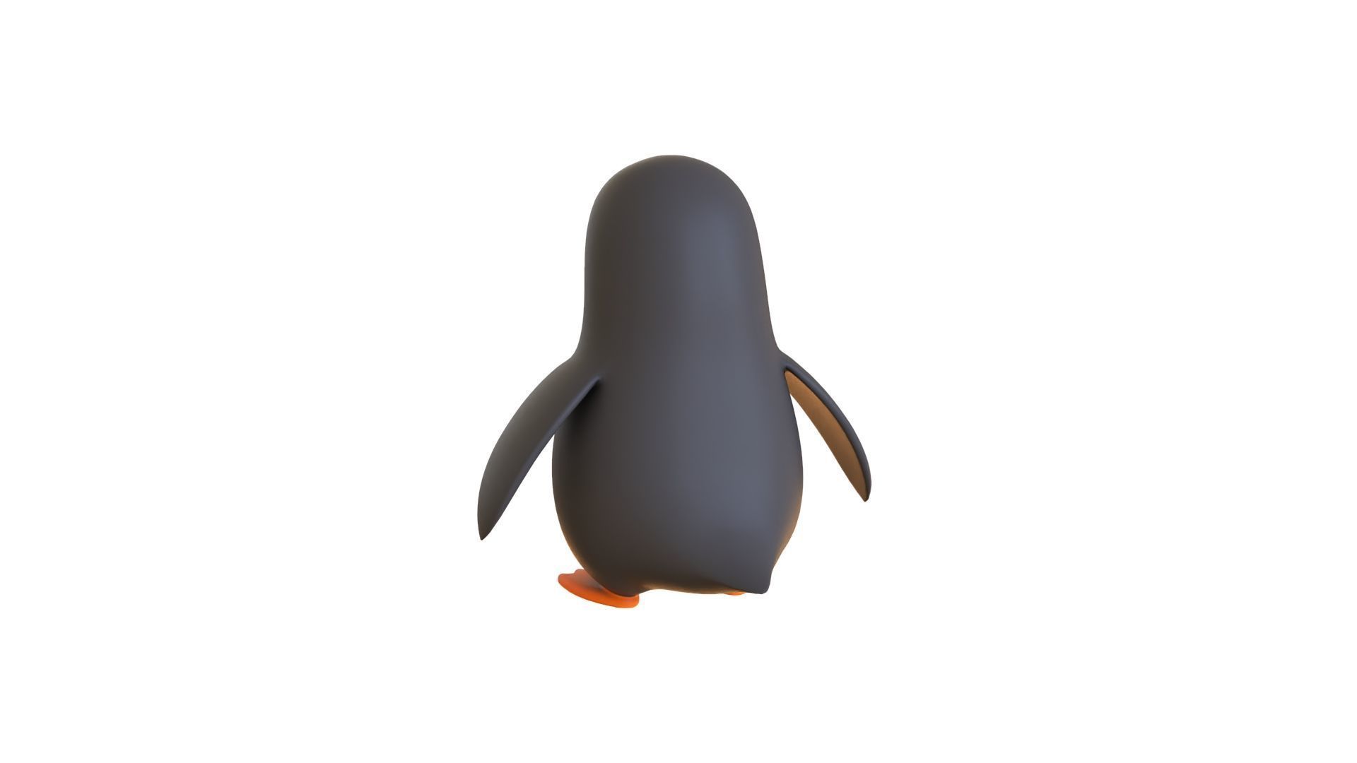 Cartoon Penguin v004 Low-poly 3D model_6