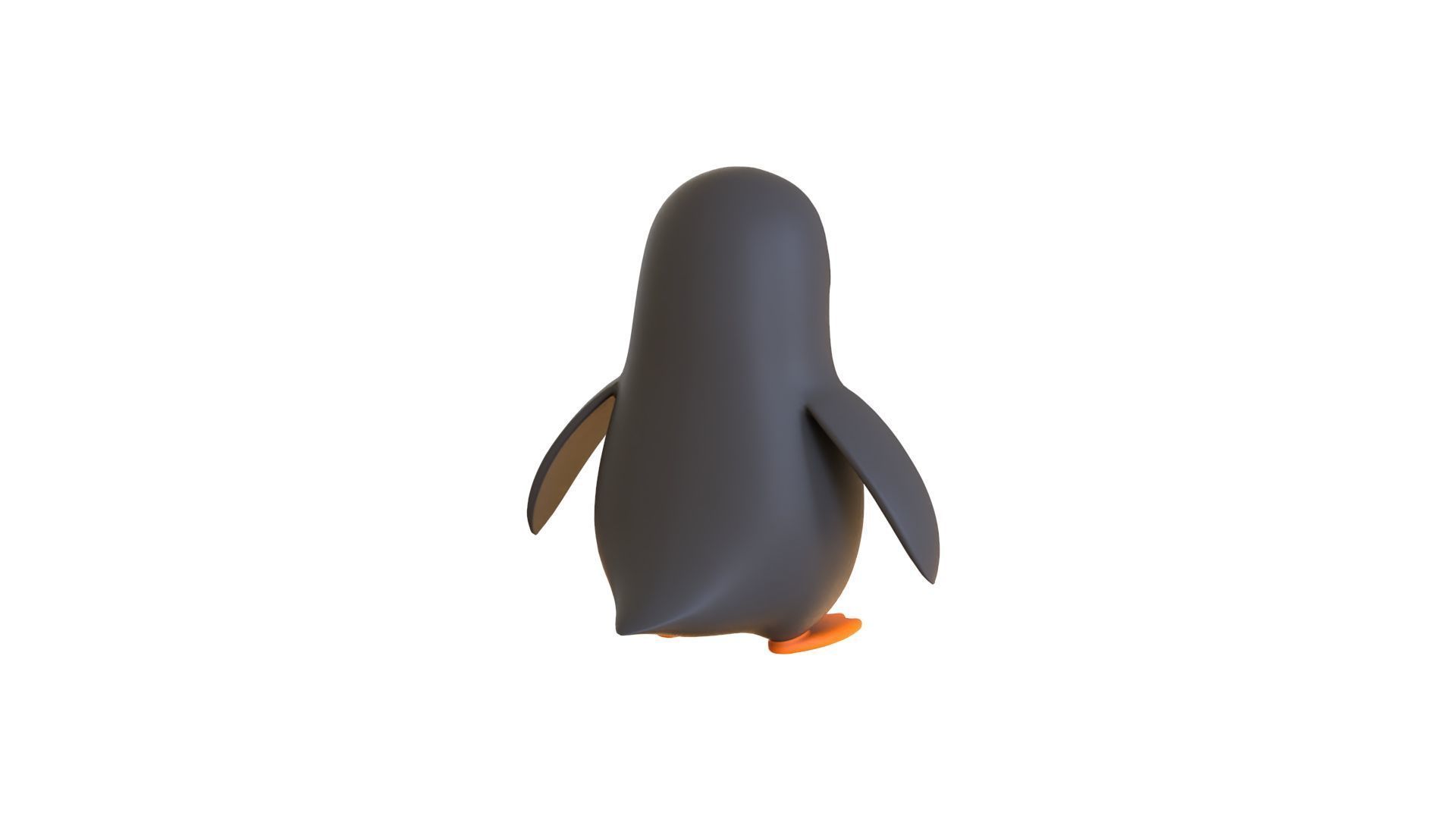 Cartoon Penguin v004 Low-poly 3D model_8