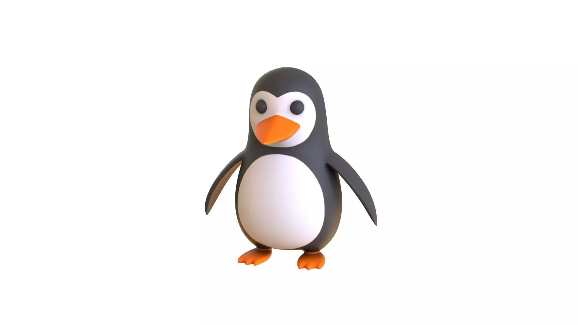 Cartoon Penguin v004 Low-poly 3D model_0