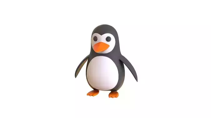 Cartoon Penguin v004