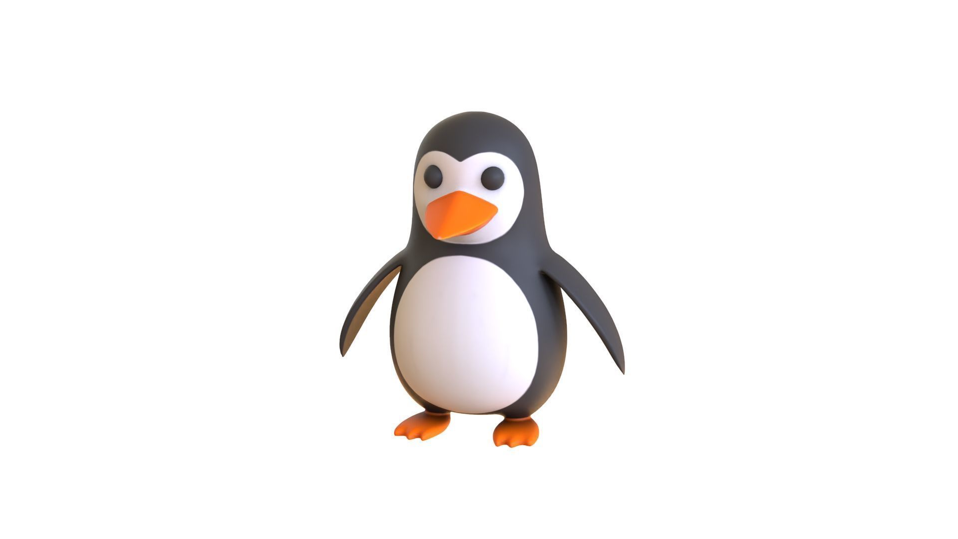 Cartoon Penguin v004 Low-poly 3D model_15