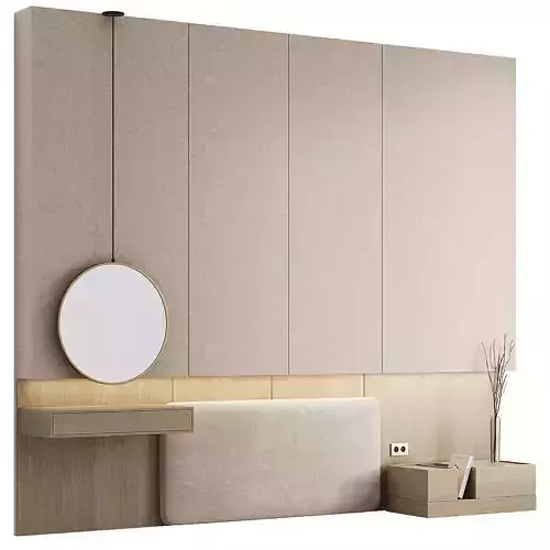 Decorative wall Headboard with decor