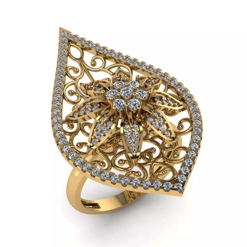 Jewelry 3D Models with render and 3dm stl -R-32 3D print model_0