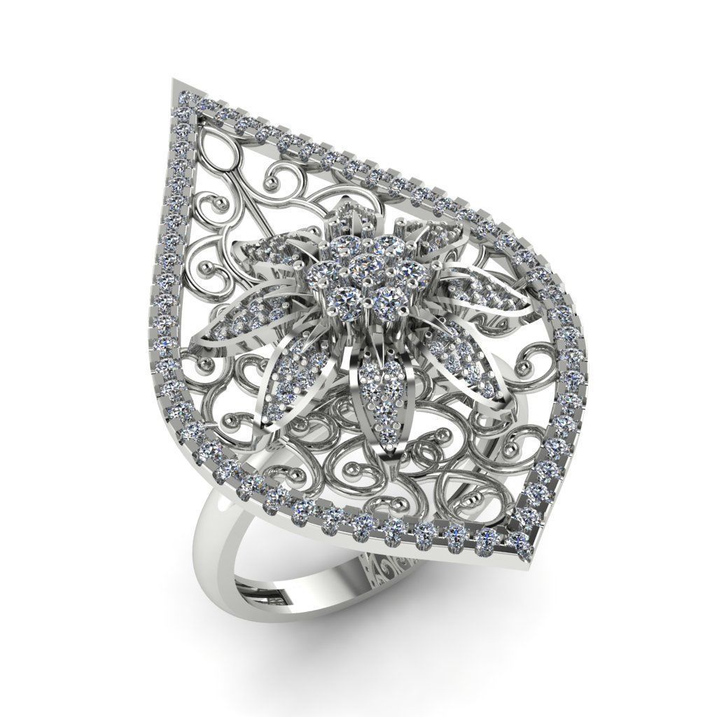 Jewelry 3D Models with render and 3dm stl -R-32 3D print model_2