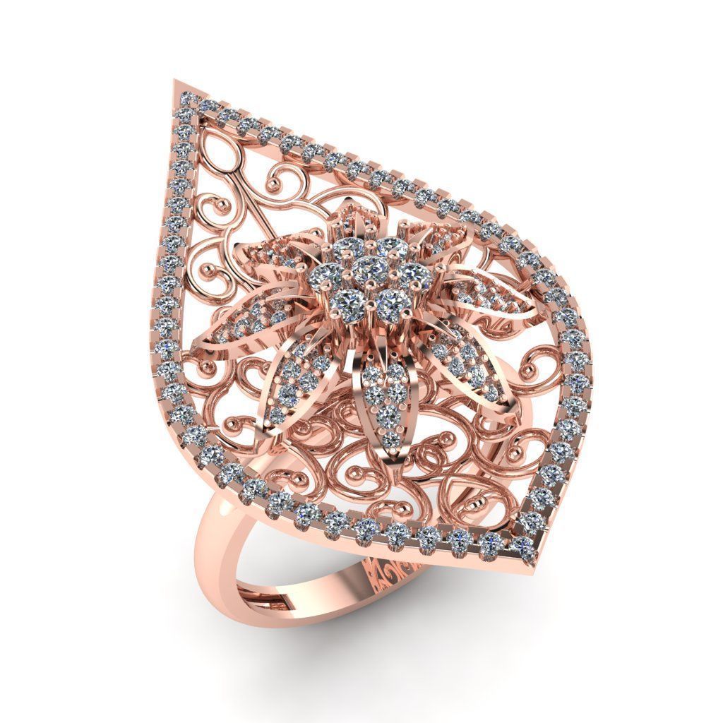 Jewelry 3D Models with render and 3dm stl -R-32 3D print model_1