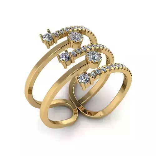 Jewelry 3D Models with render and 3dm  stl -R-35