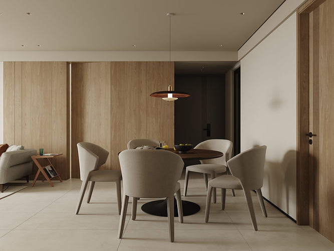 apartment interior scenes        3D model 2