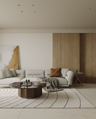 apartment interior scenes        3D model 4